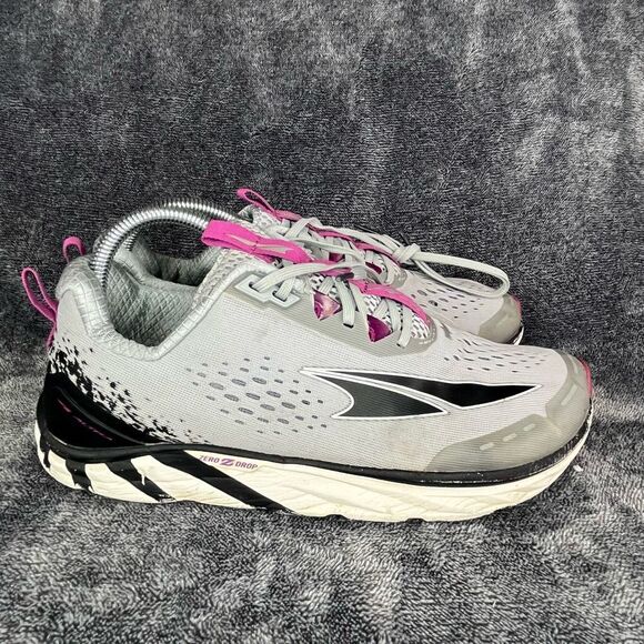 Altra Womens Torin 4 Running Shoes US 8.5 Grey/Purple Zero Drop - Picture 3 of 8